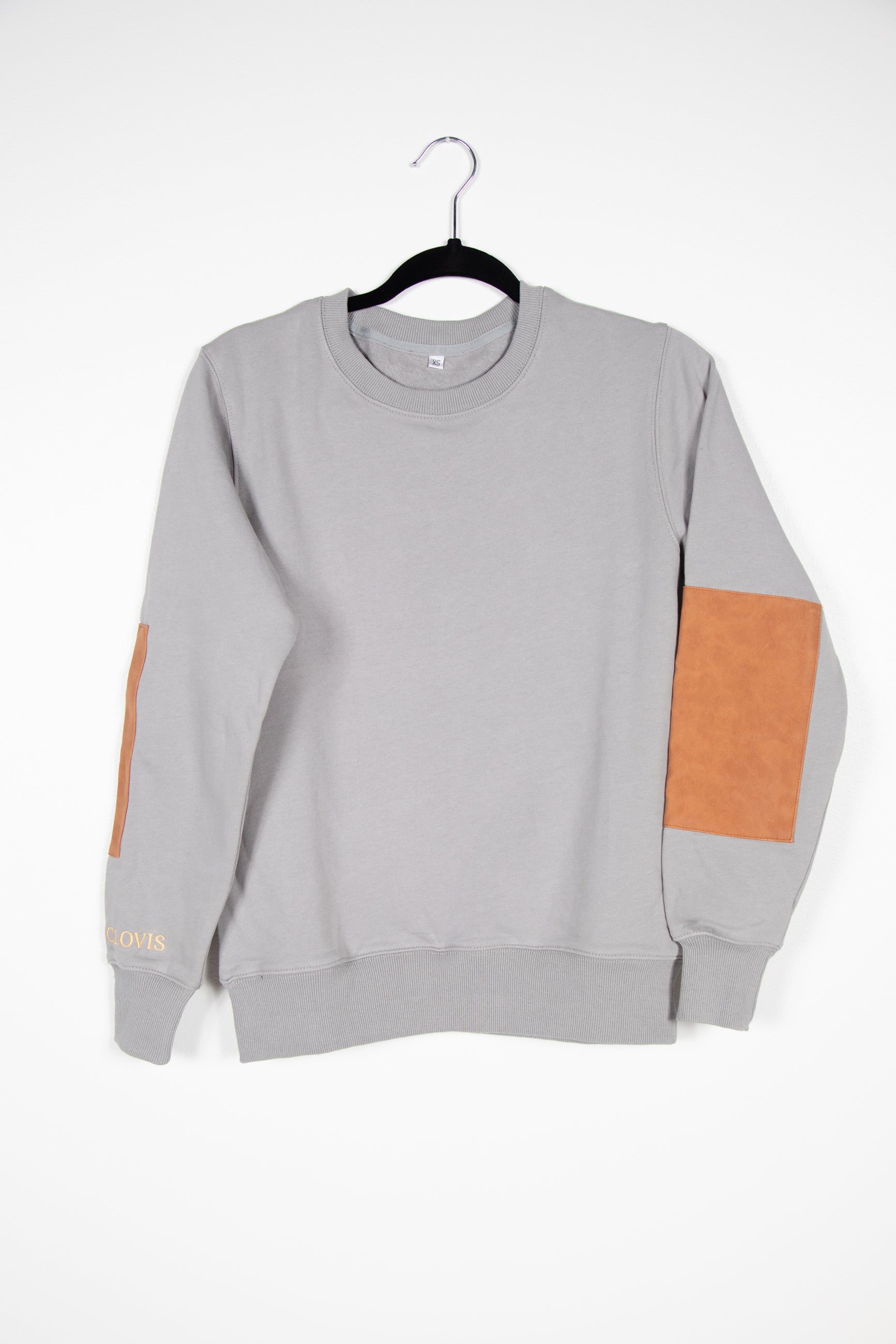 The UNISEX Queen Clovis Leather Patch Pullover