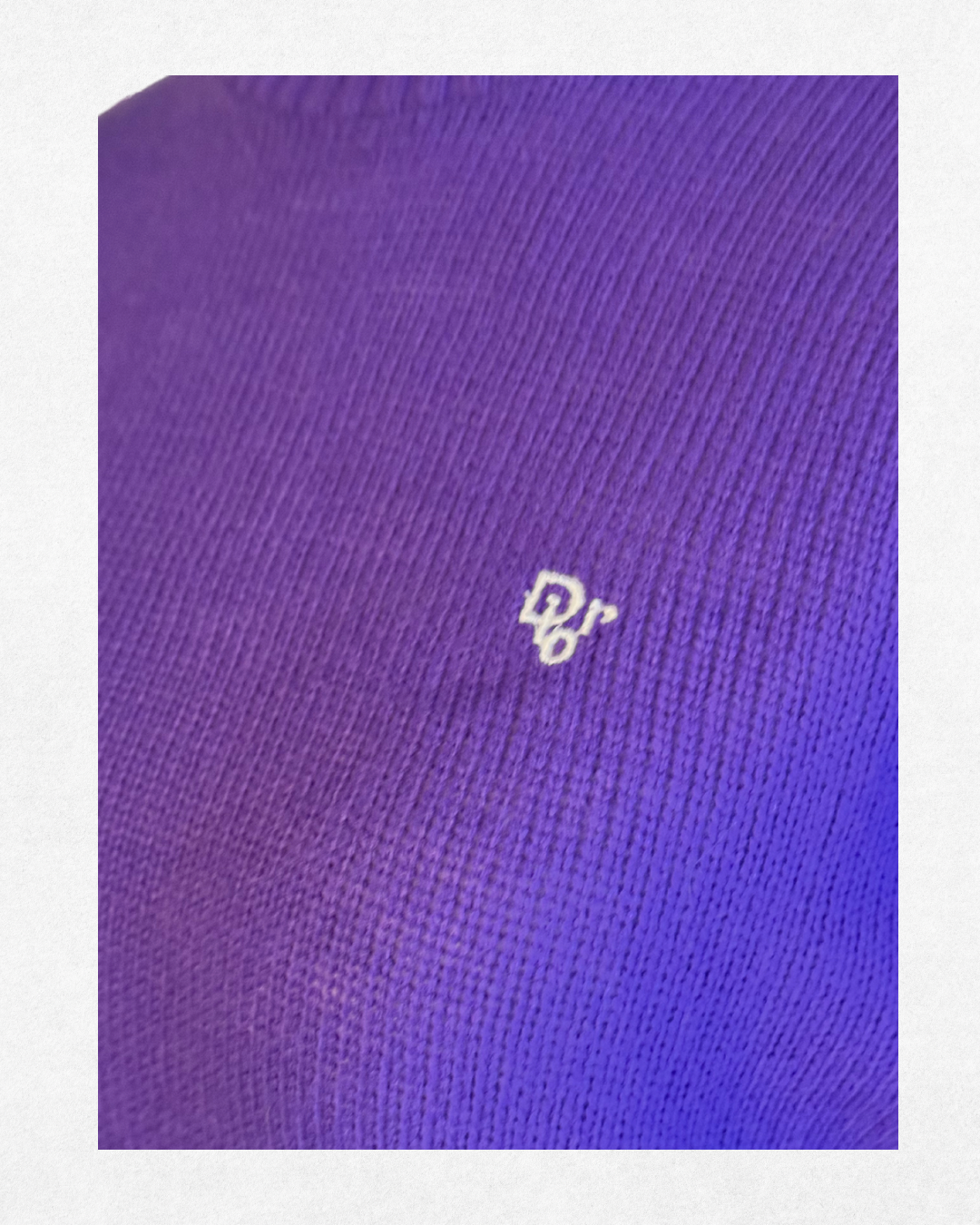 1980s Vintage Christian Dior Purple Knit Sweater Size M