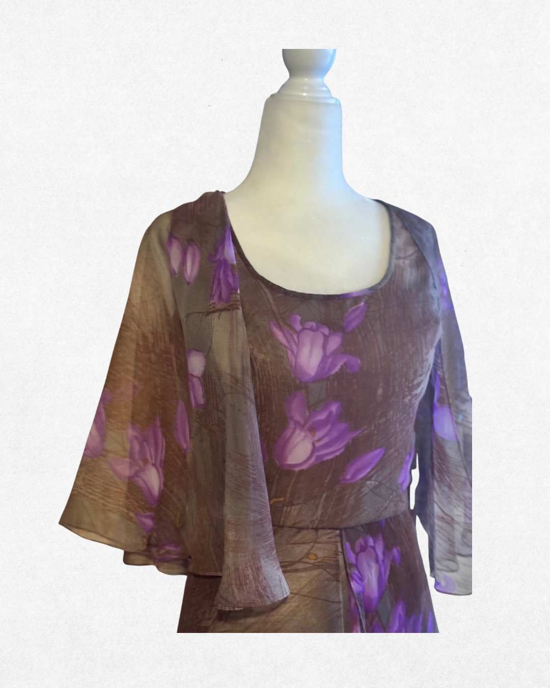 One of a kind: Mr. Blackwell Custom Floral Chiffon Gown