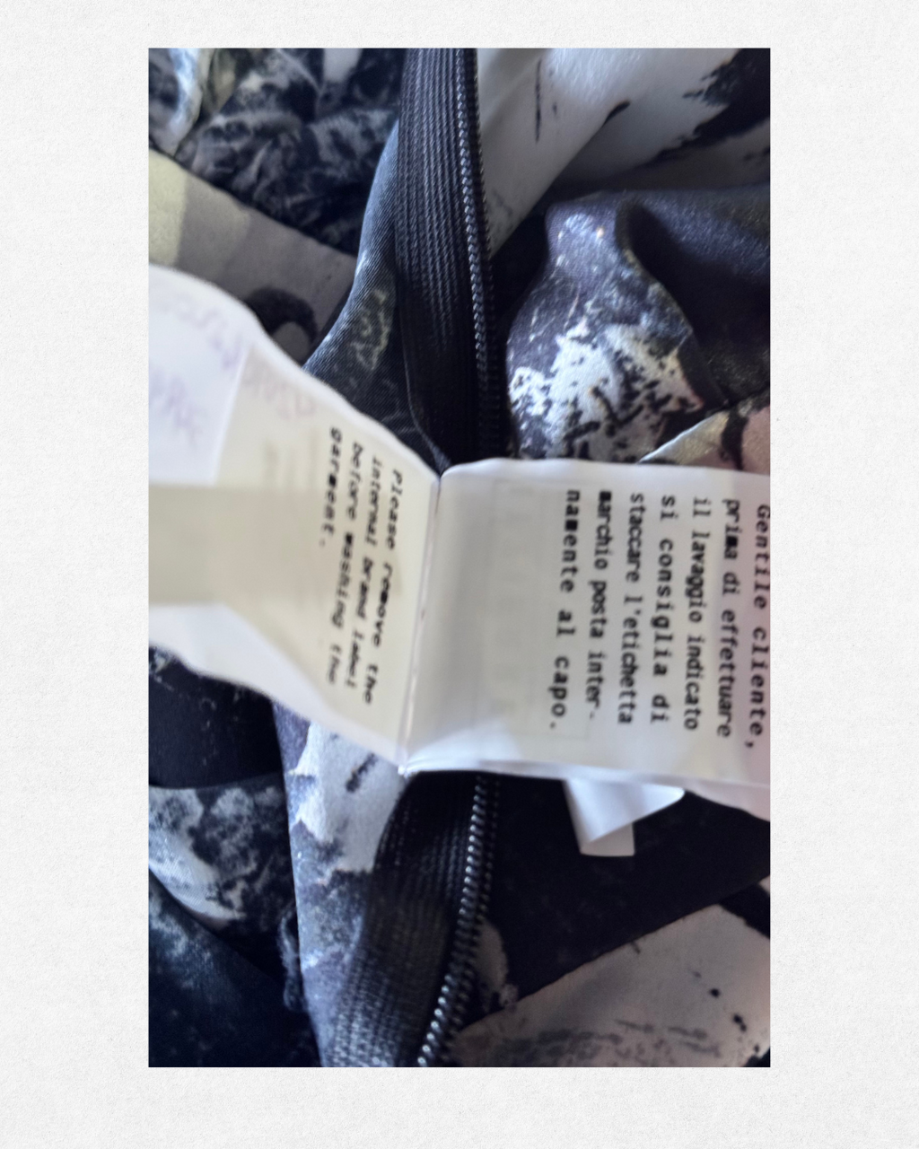 Galliano by John Galliano Abstract Print Silk Dress – 2015 Size 40