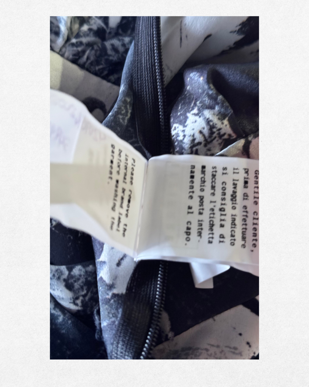 Galliano by John Galliano Abstract Print Silk Dress – 2015 Size 40