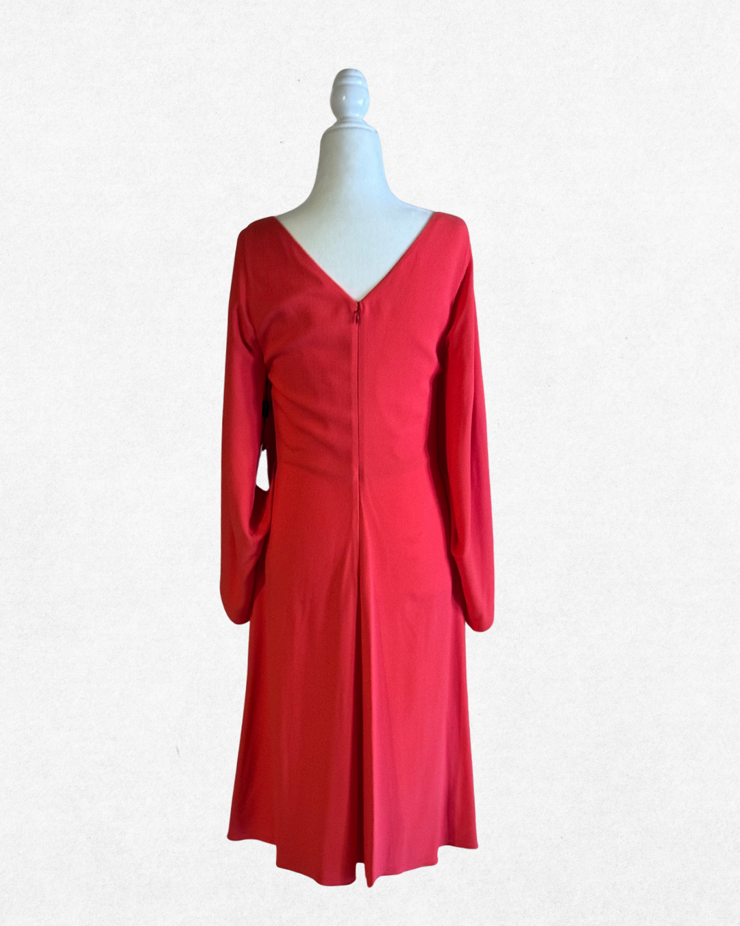 NWT Vionnet Vermilion Red Crepe Overlay Dress size IT 42/US 6-8