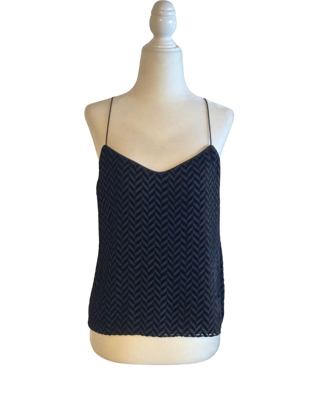 NWT Emanuel Ungaro Velvet Chevron Top Size 8