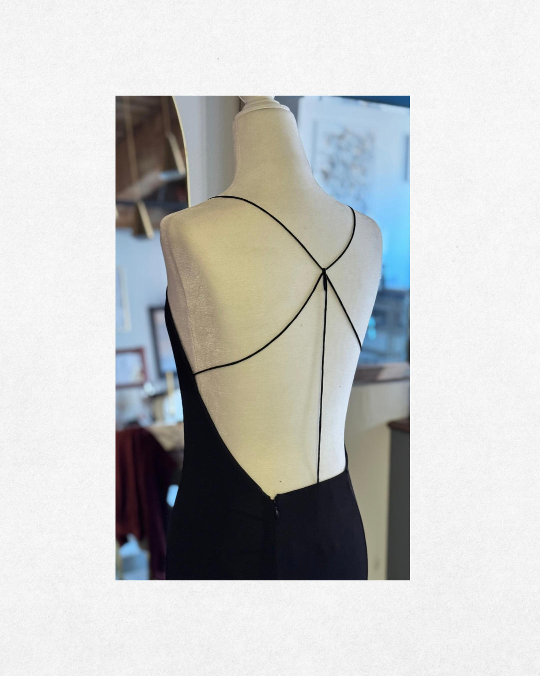 Dreamy Vionnet Black Crepe Backless Gown Size 40 IT