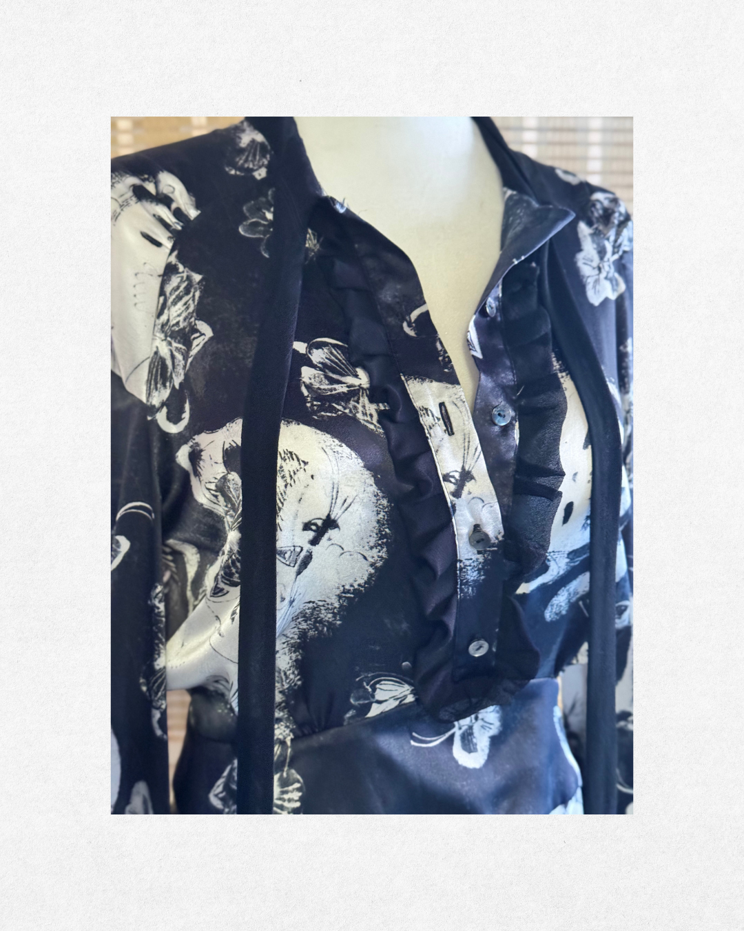 Galliano by John Galliano Abstract Print Silk Dress – 2015 Size 40