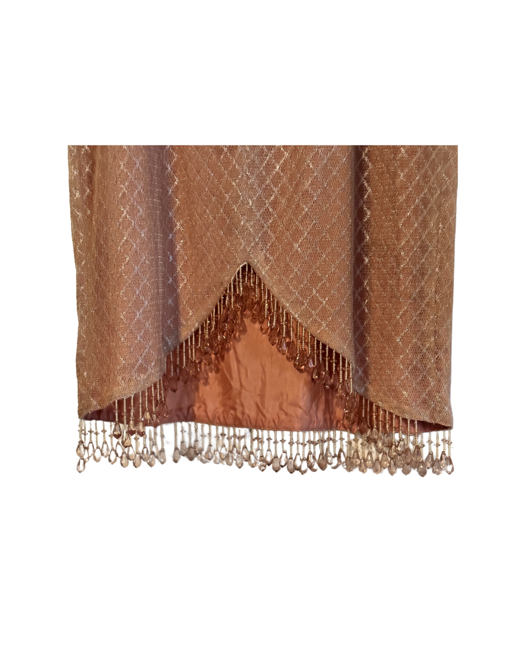 Mackie by Bob Mackie Nude Beaded Mini Dress Size 4