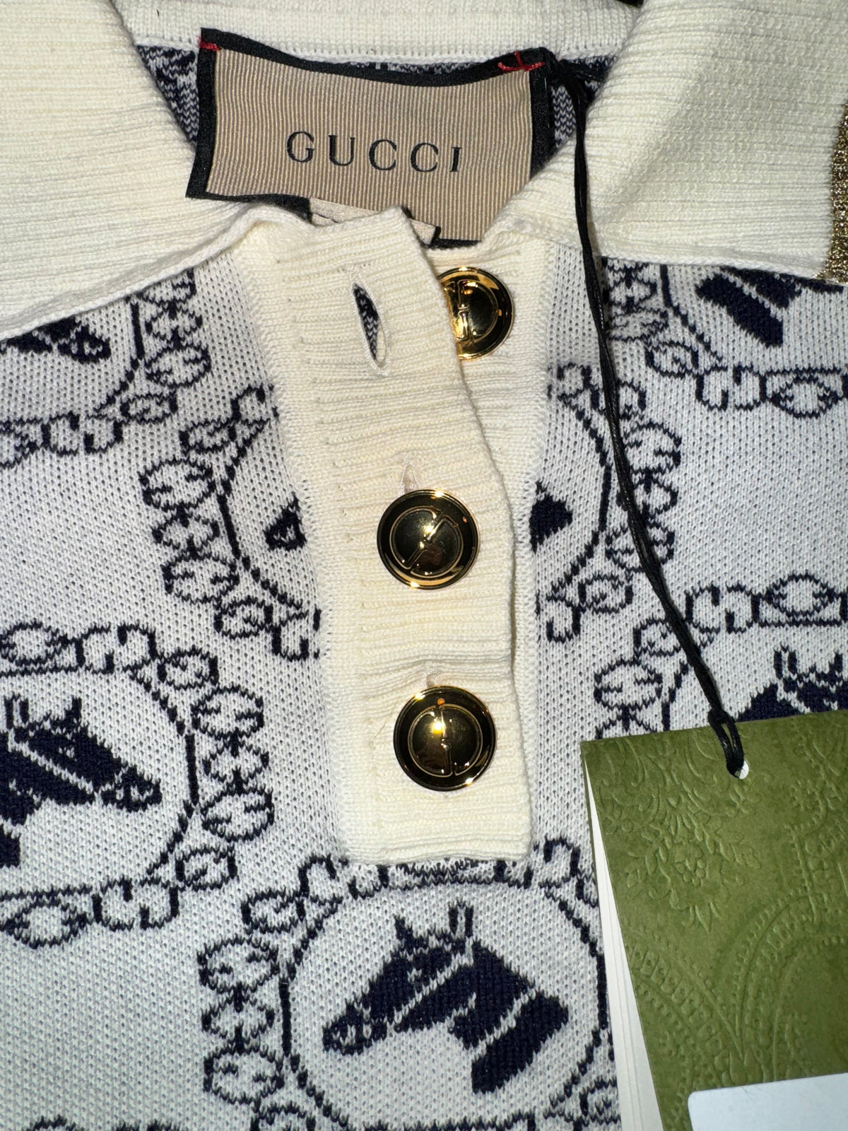 2022 Gucci Knit Horse Polo