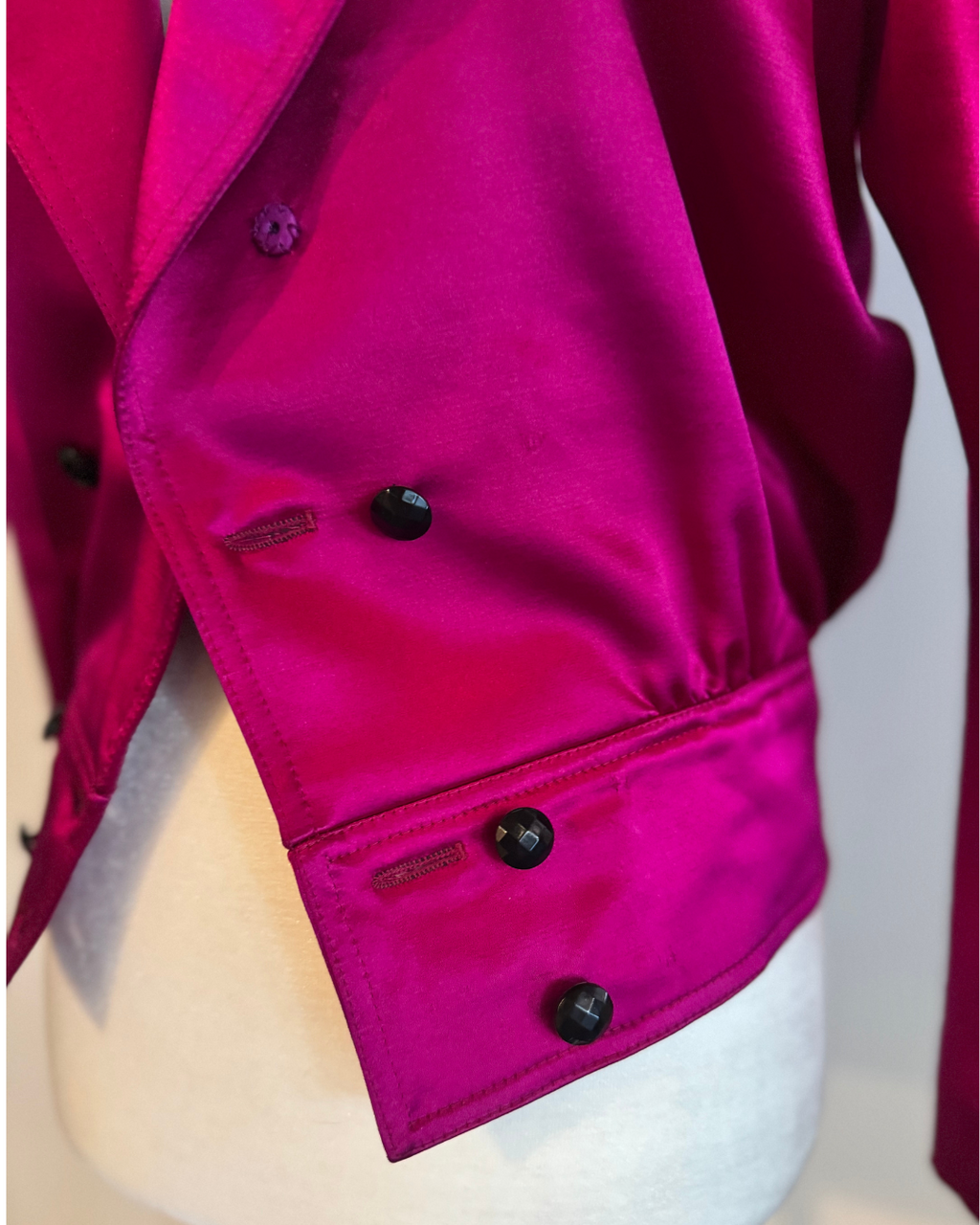 1980's Emanuel Ungaro Satin Cropped Blazer size 2