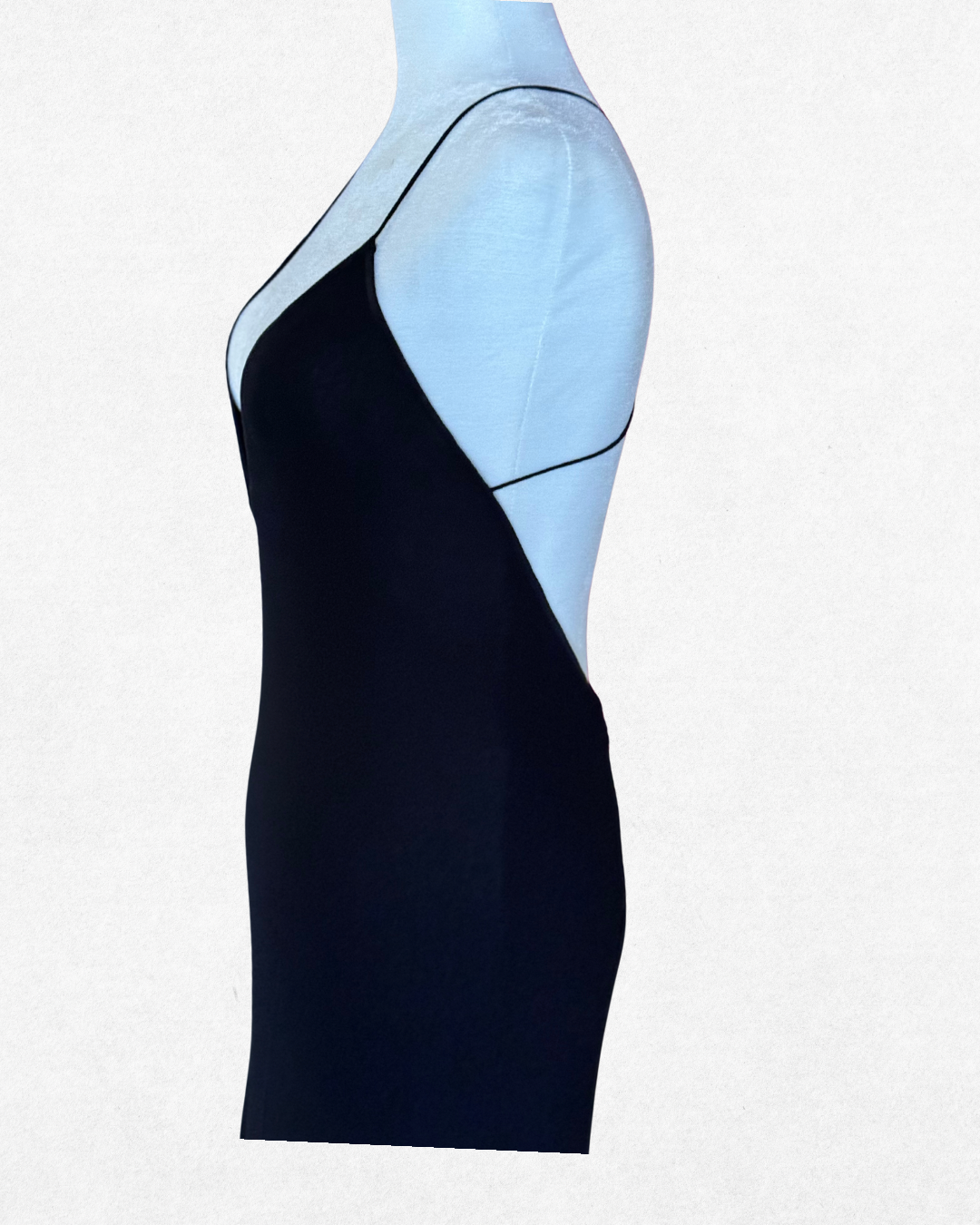 Dreamy Vionnet Black Crepe Backless Gown Size 40 IT