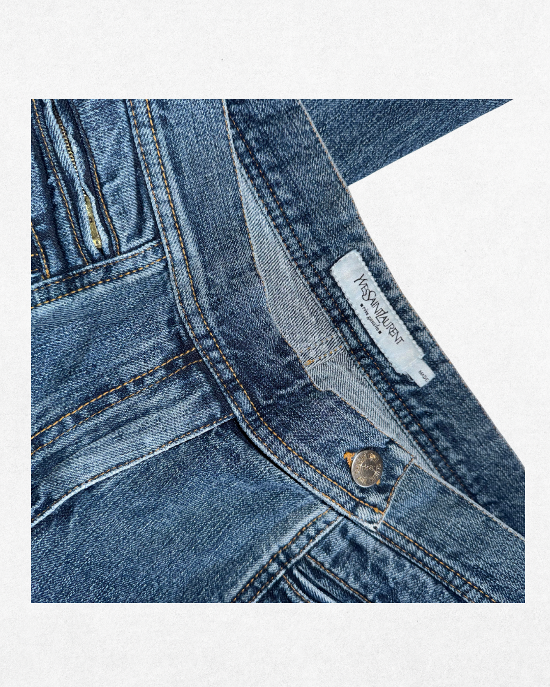 Vintage 90’s/00’s Yves Saint Laurent Rive Gauche Flared Jeans – Size F42 (Fits US 4–6)