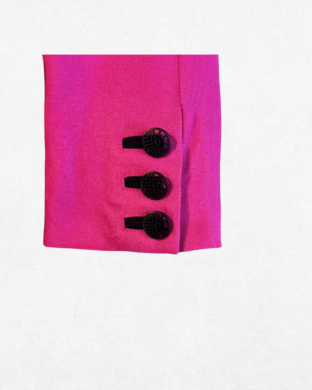 1980s Louis Féraud Magenta Dress Size FR 36/US 4