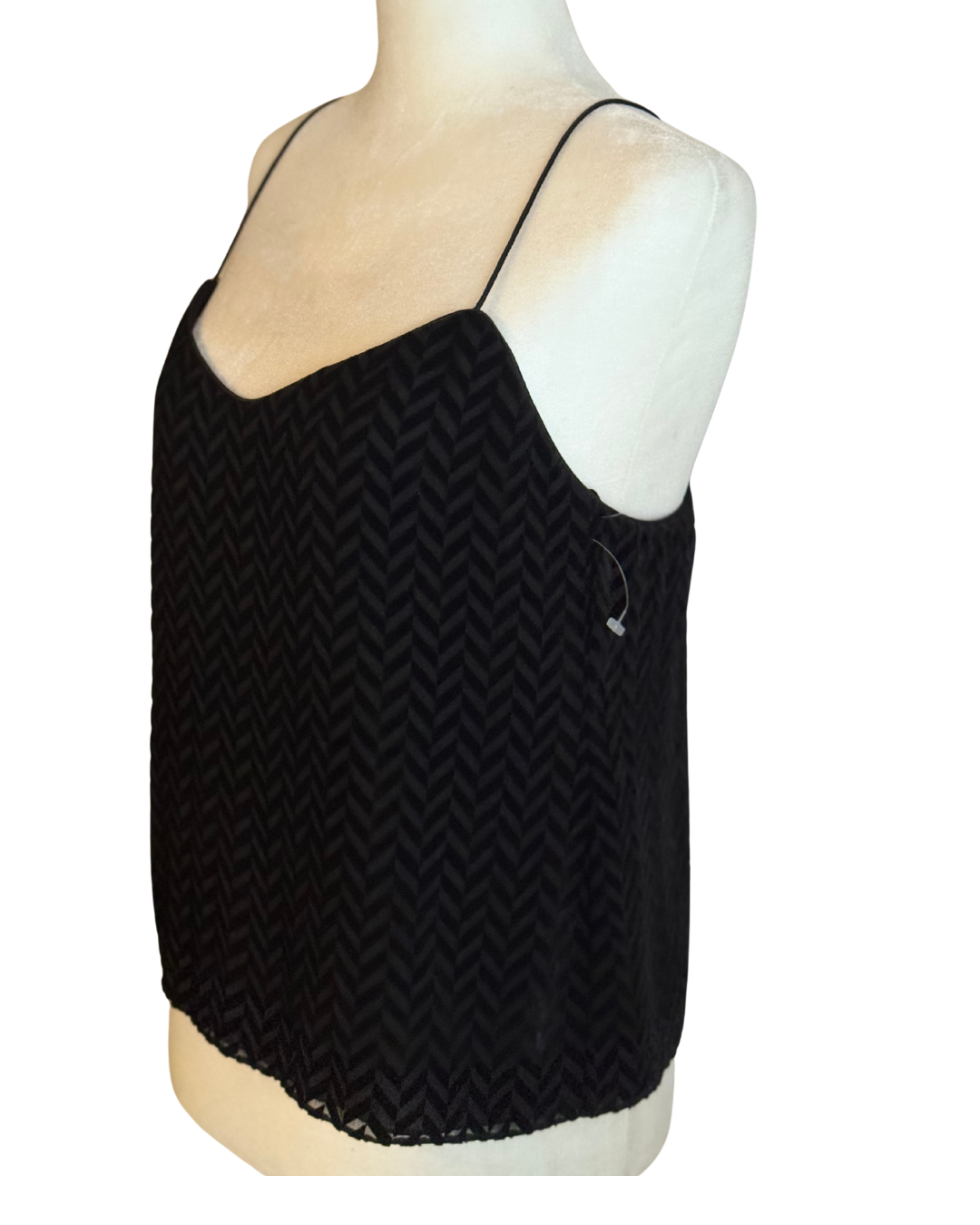 NWT Emanuel Ungaro Velvet Chevron Top Size 8