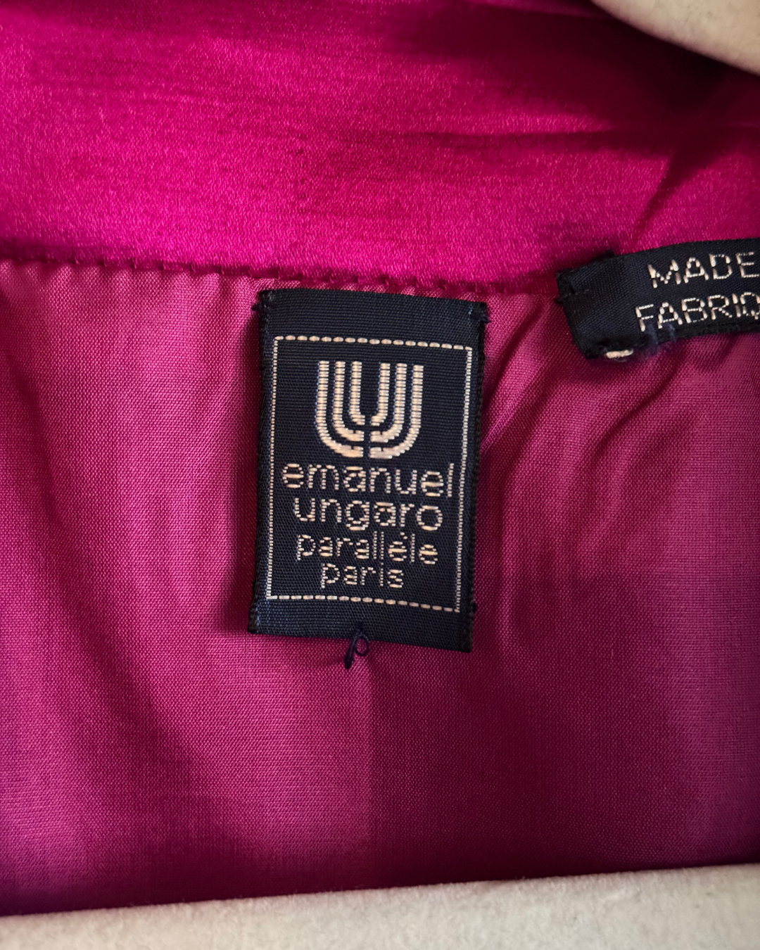 1980's Emanuel Ungaro Satin Cropped Blazer size 2