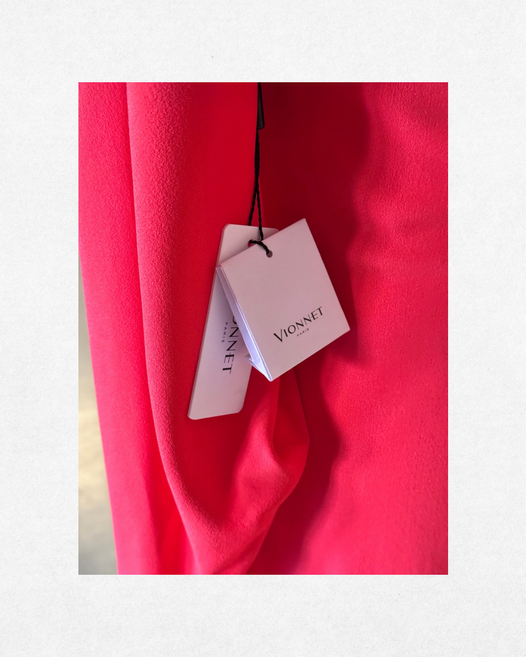 NWT Vionnet Vermilion Red Crepe Overlay Dress size IT 42/US 6-8