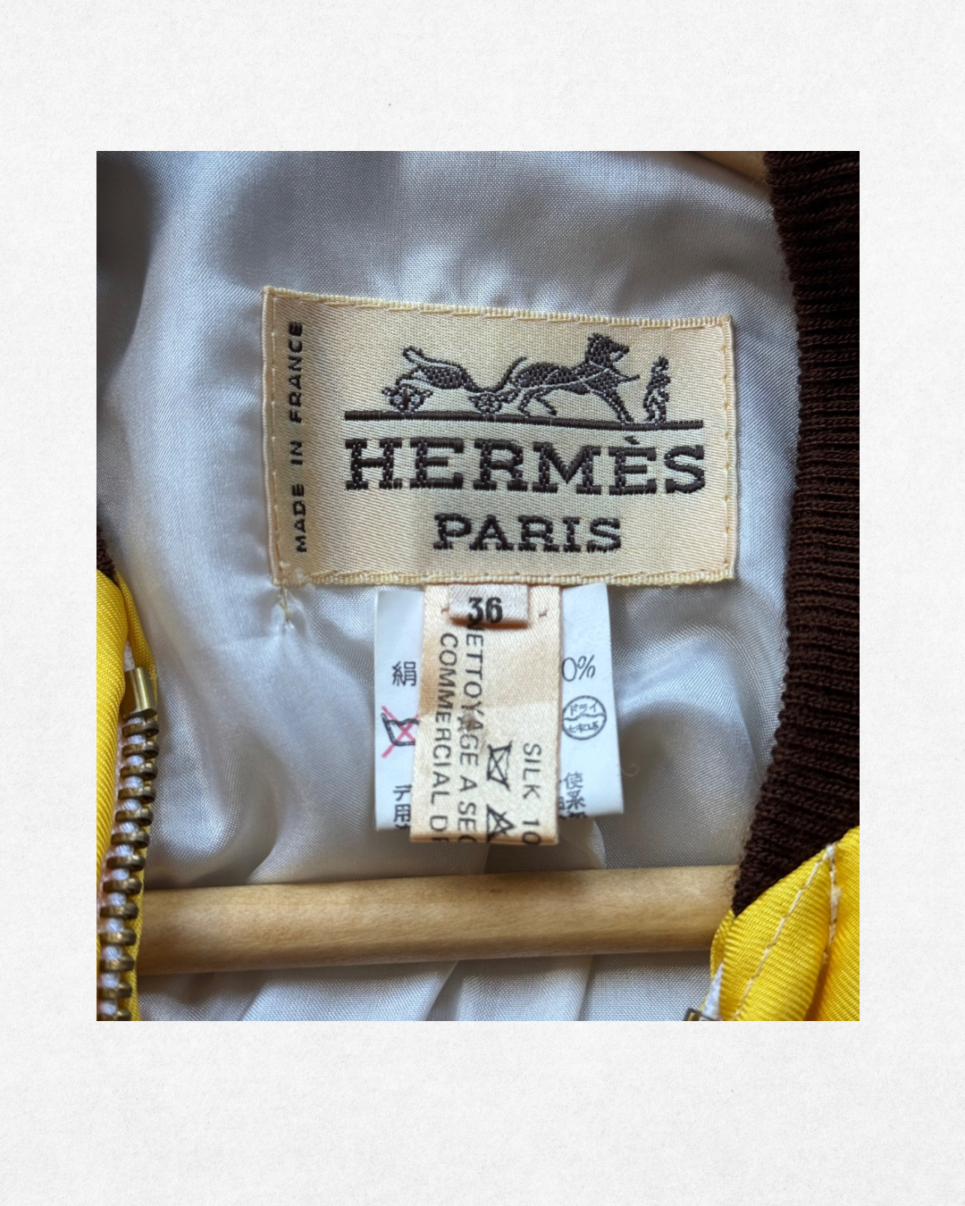 Vintage 1980’s Hermès “Emily In Paris” Padded Blouson REPRISE Jacket
