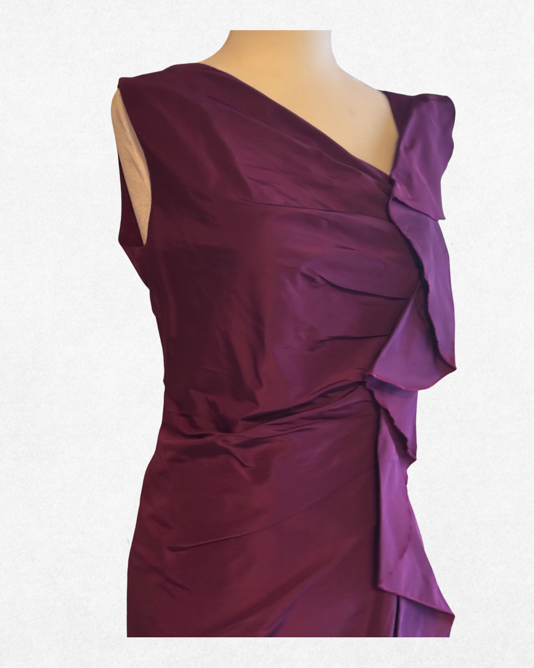 2000s Oscar de la Renta Silk Faille Cocktail Dress size 6