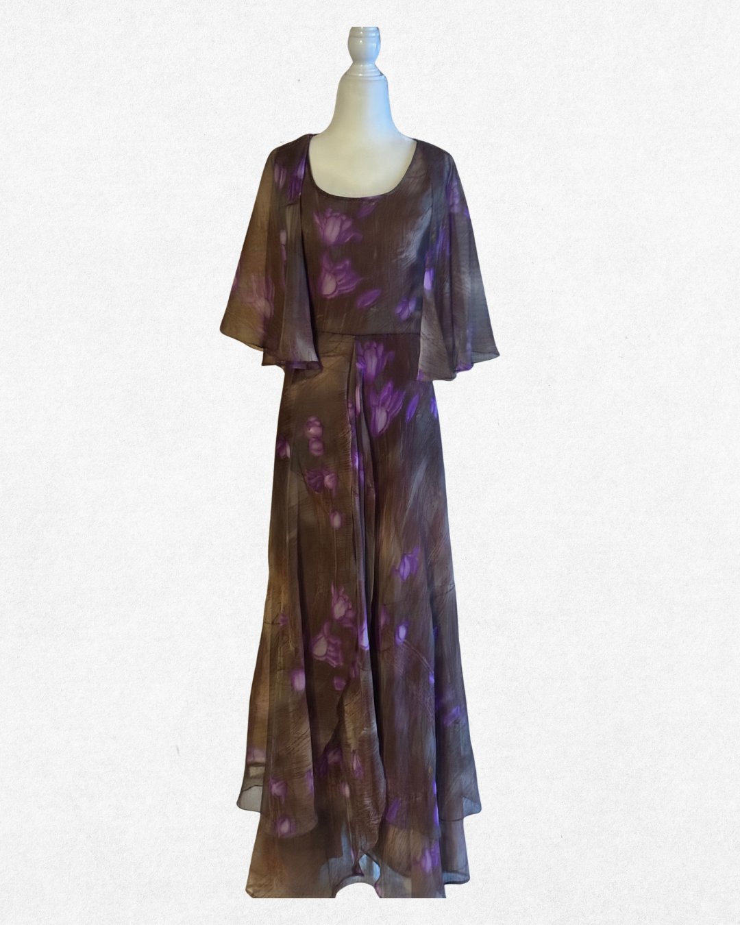 One of a kind: Mr. Blackwell Custom Floral Chiffon Gown