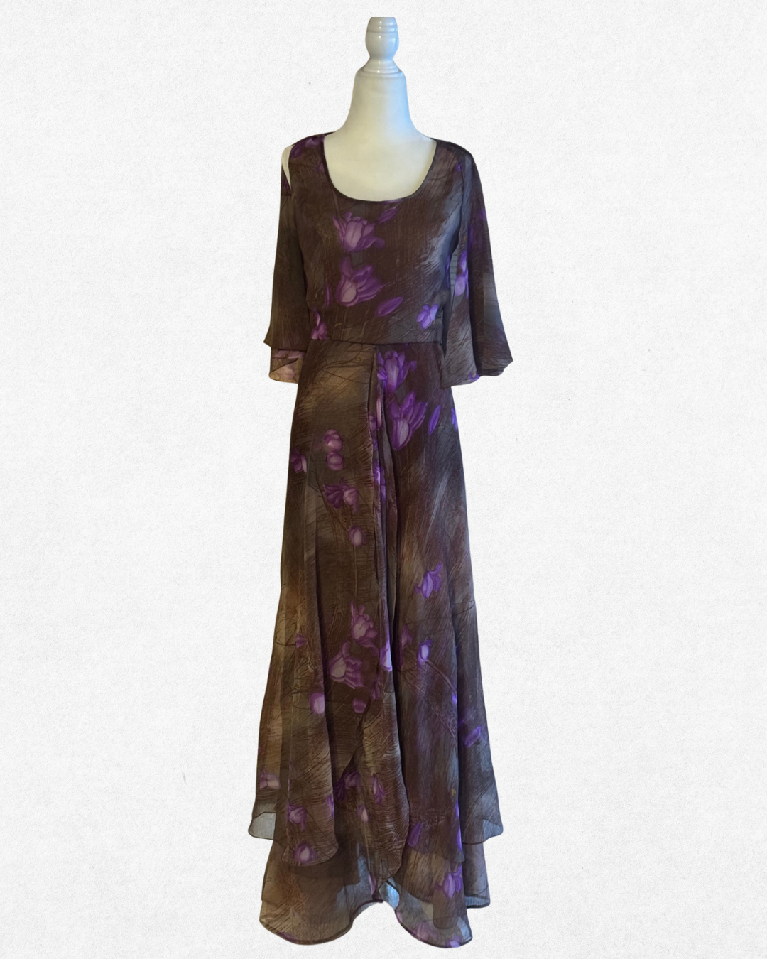 One of a kind: Mr. Blackwell Custom Floral Chiffon Gown