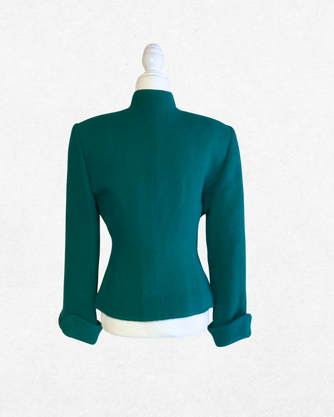 Christian Dior Miss Emerald Wool Sculpted Jacket – Early 90s Size 4-6