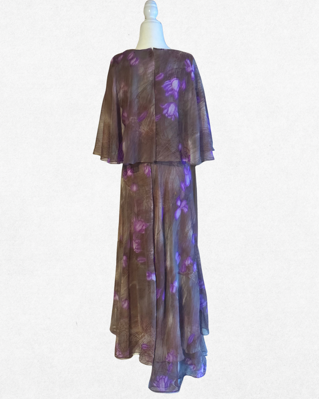 One of a kind: Mr. Blackwell Custom Floral Chiffon Gown