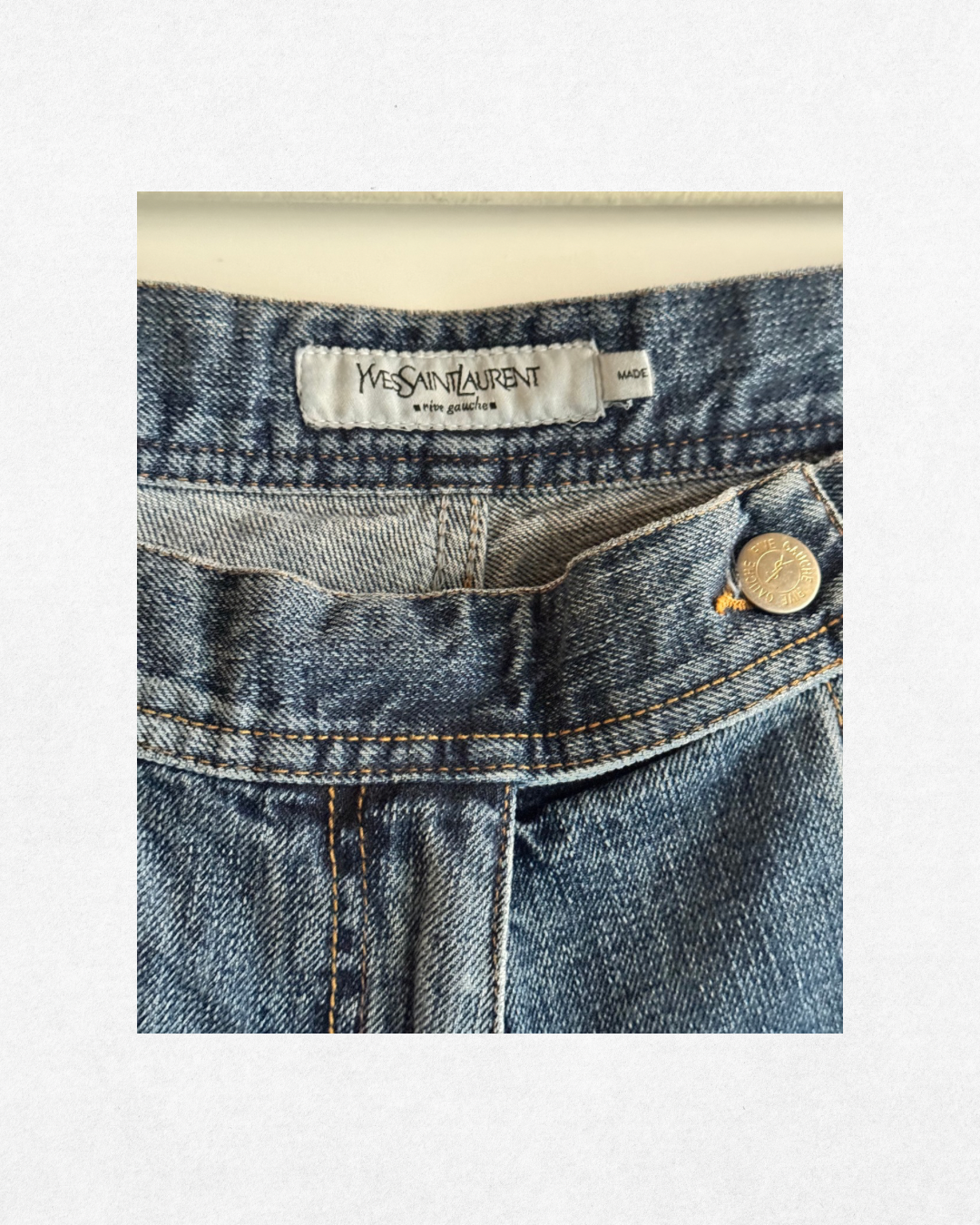 Vintage 90’s/00’s Yves Saint Laurent Rive Gauche Flared Jeans – Size F42 (Fits US 4–6)