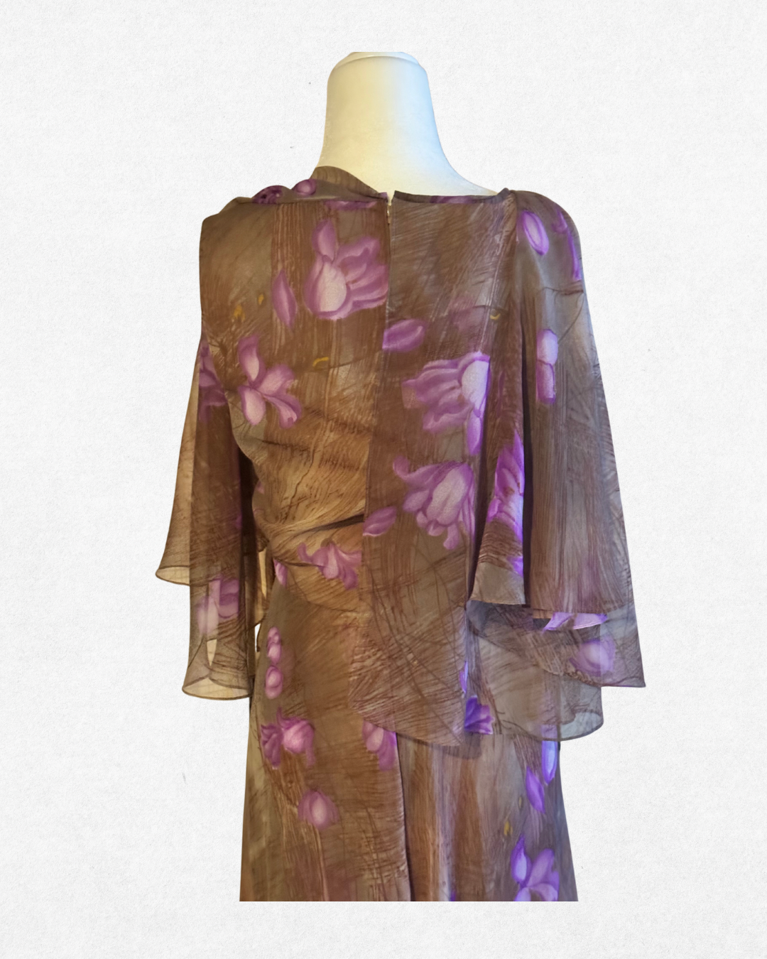 One of a kind: Mr. Blackwell Custom Floral Chiffon Gown