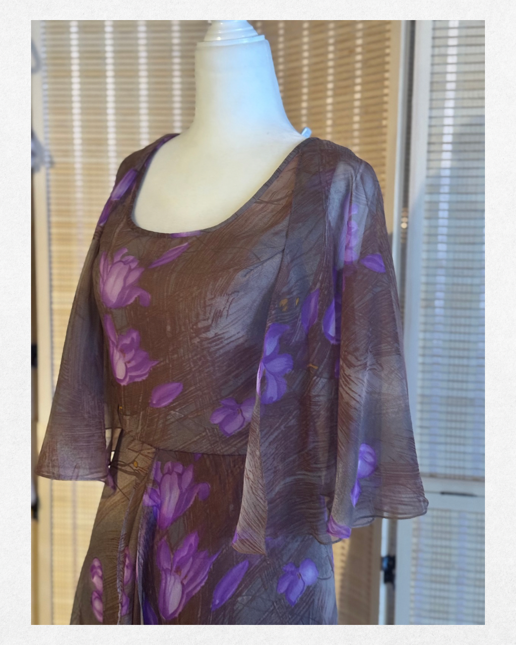One of a kind: Mr. Blackwell Custom Floral Chiffon Gown