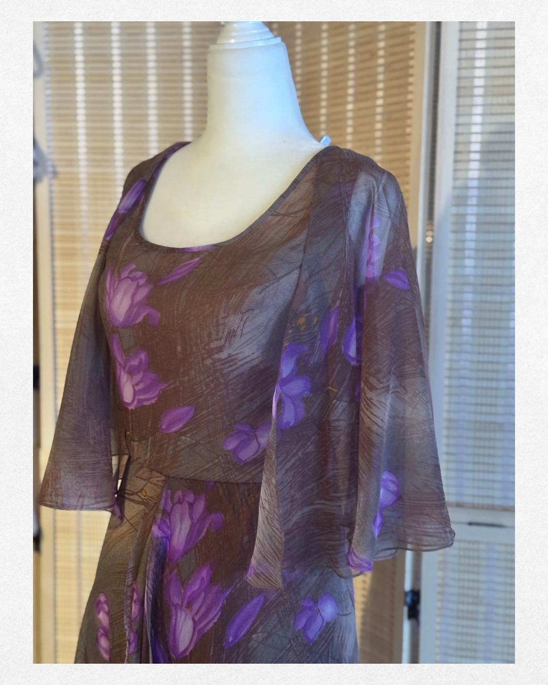 One of a kind: Mr. Blackwell Custom Floral Chiffon Gown