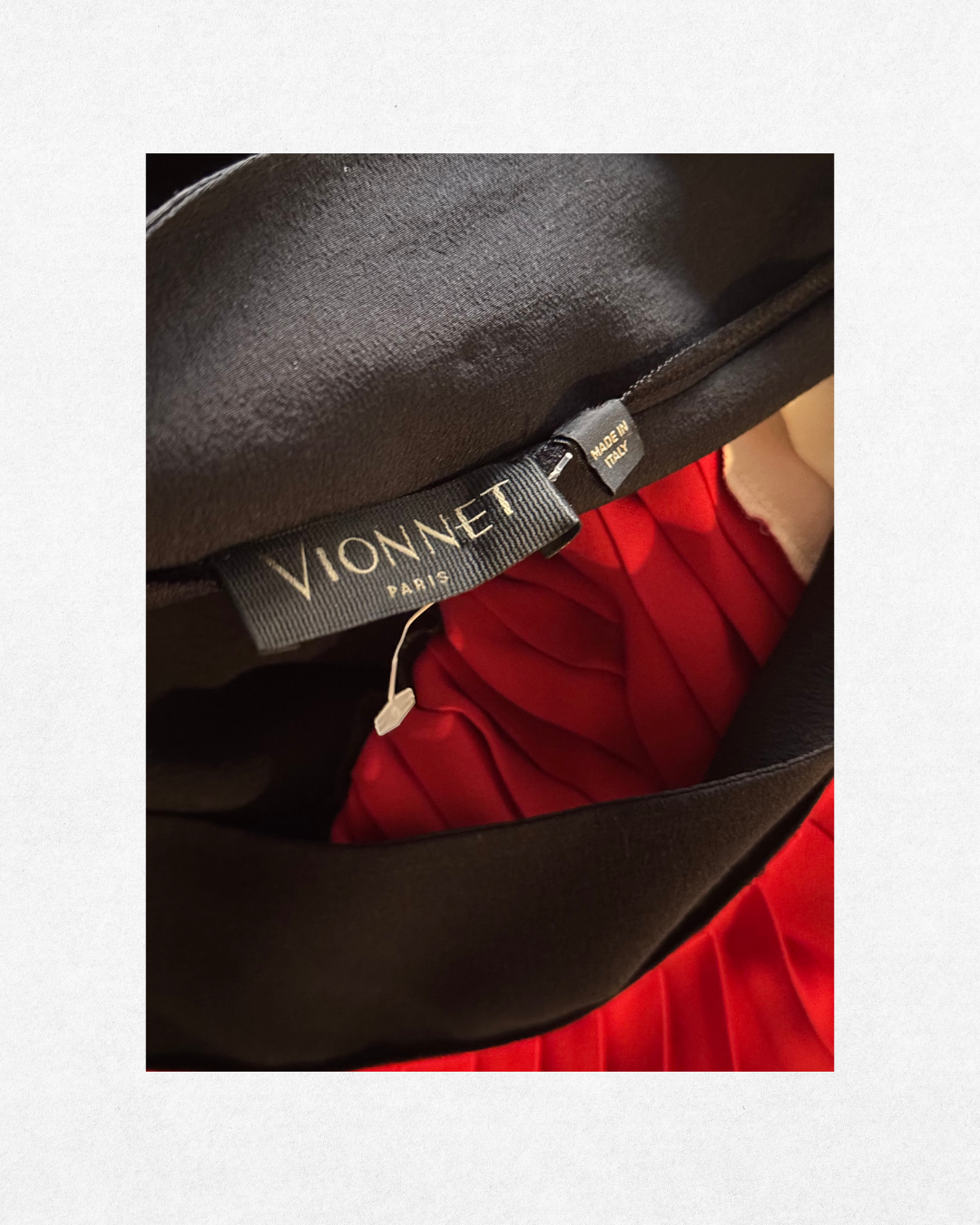 Vionnet Silk Pleated Colorblock Dress Size 8