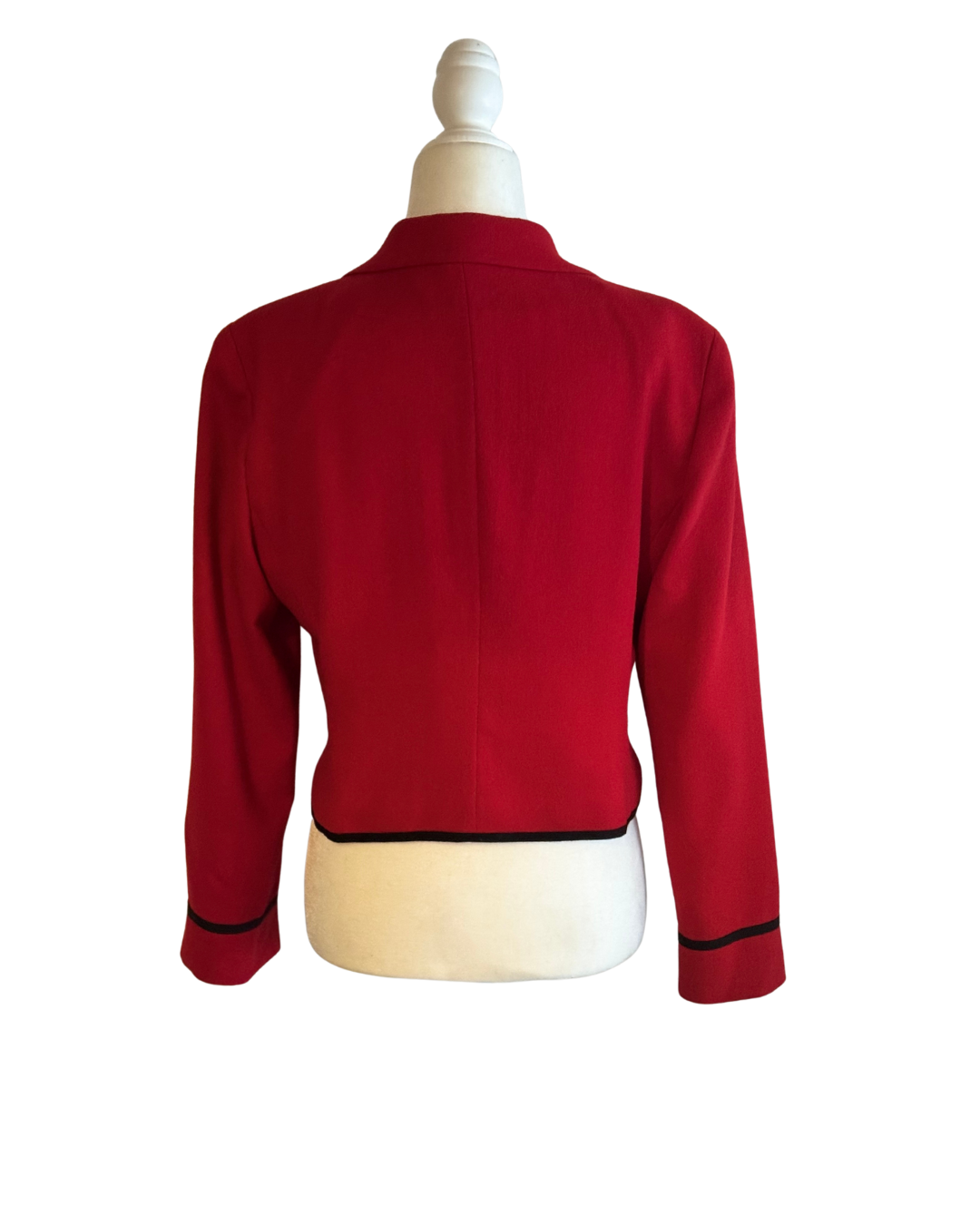 1980’s Red Christian Dior Cropped Wool Blazer Size 6
