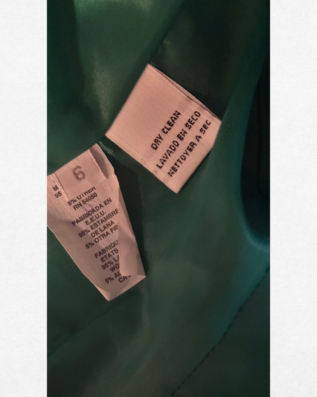 Christian Dior Miss Emerald Wool Sculpted Jacket – Early 90s Size 4-6