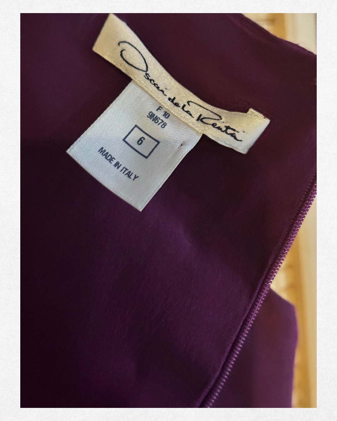 2000s Oscar de la Renta Silk Faille Cocktail Dress size 6