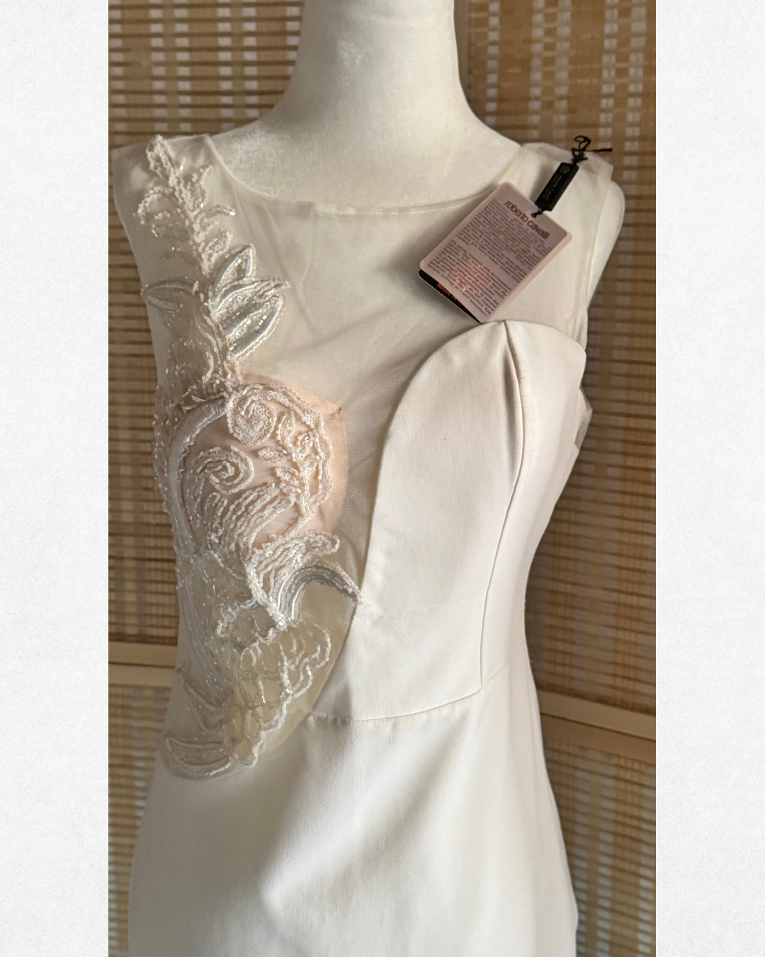 Vintage 2000’s Roberto Cavalli One-Shoulder Embellished Mini Dress – Size 40 (IT)/S
