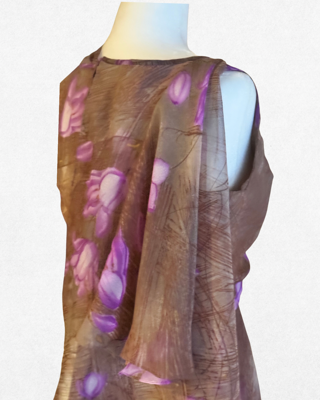 One of a kind: Mr. Blackwell Custom Floral Chiffon Gown