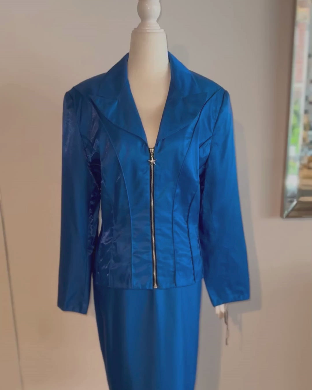 NWT 1980's Mary McFadden Skirt Suit Size 14