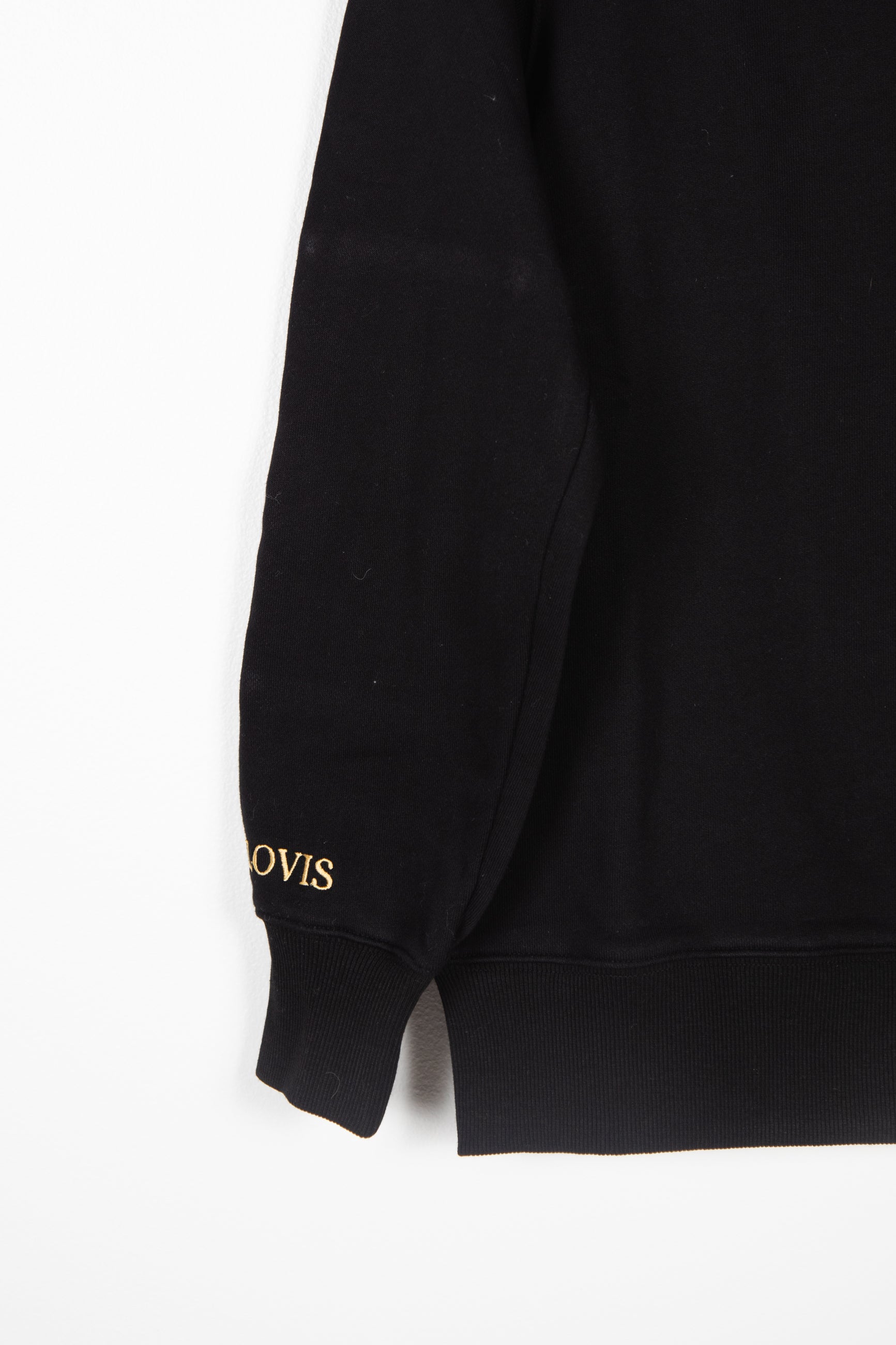The UNISEX Marquis Clovis Leather Patch Pullover