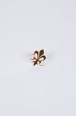 The 18k Gold Plated Clovis Show Pin - 2cm
