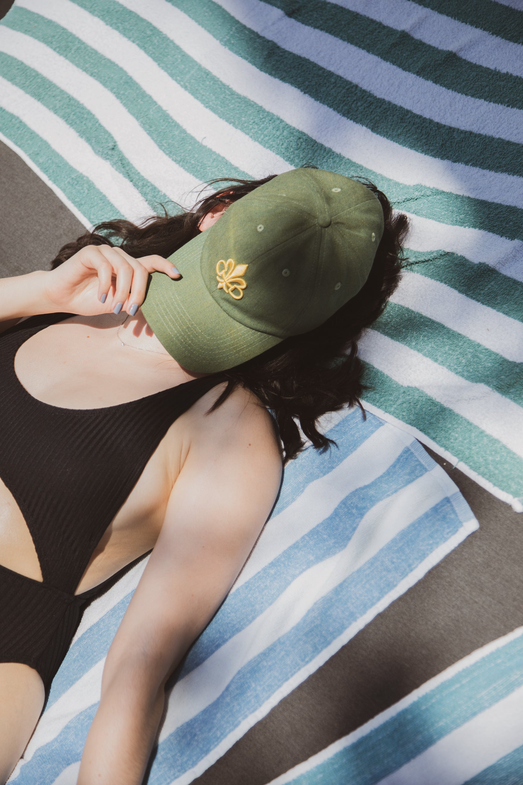 King Clovis Denim Dad Hat - Vert