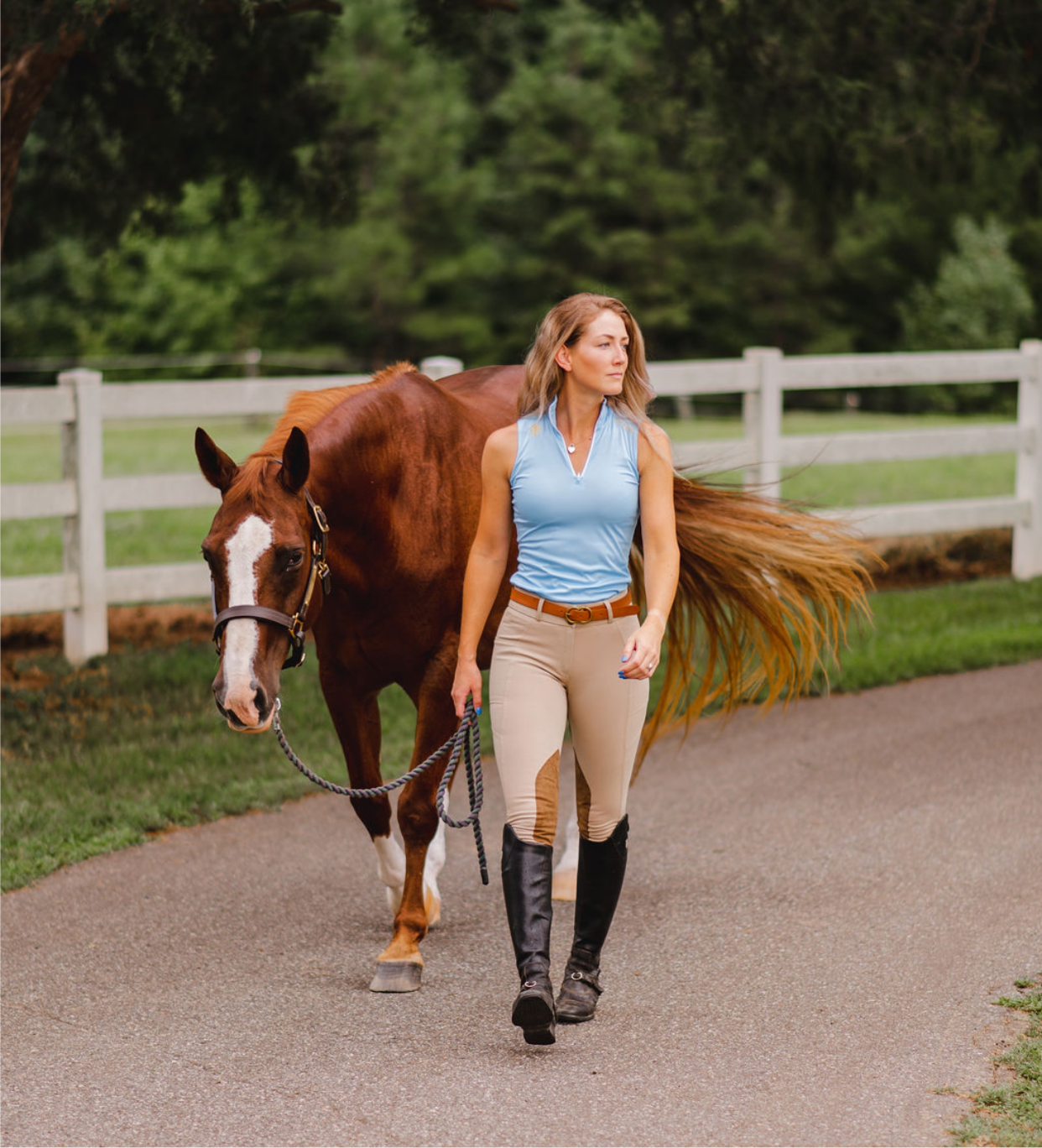 The Blue Topaz Sleeveless 1/4 Zip