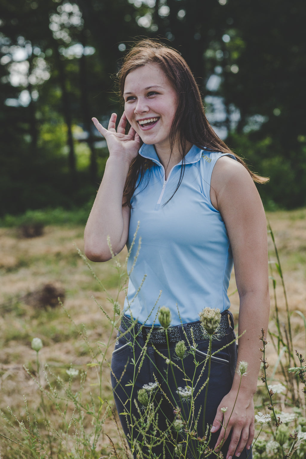 The Blue Topaz Sleeveless 1/4 Zip