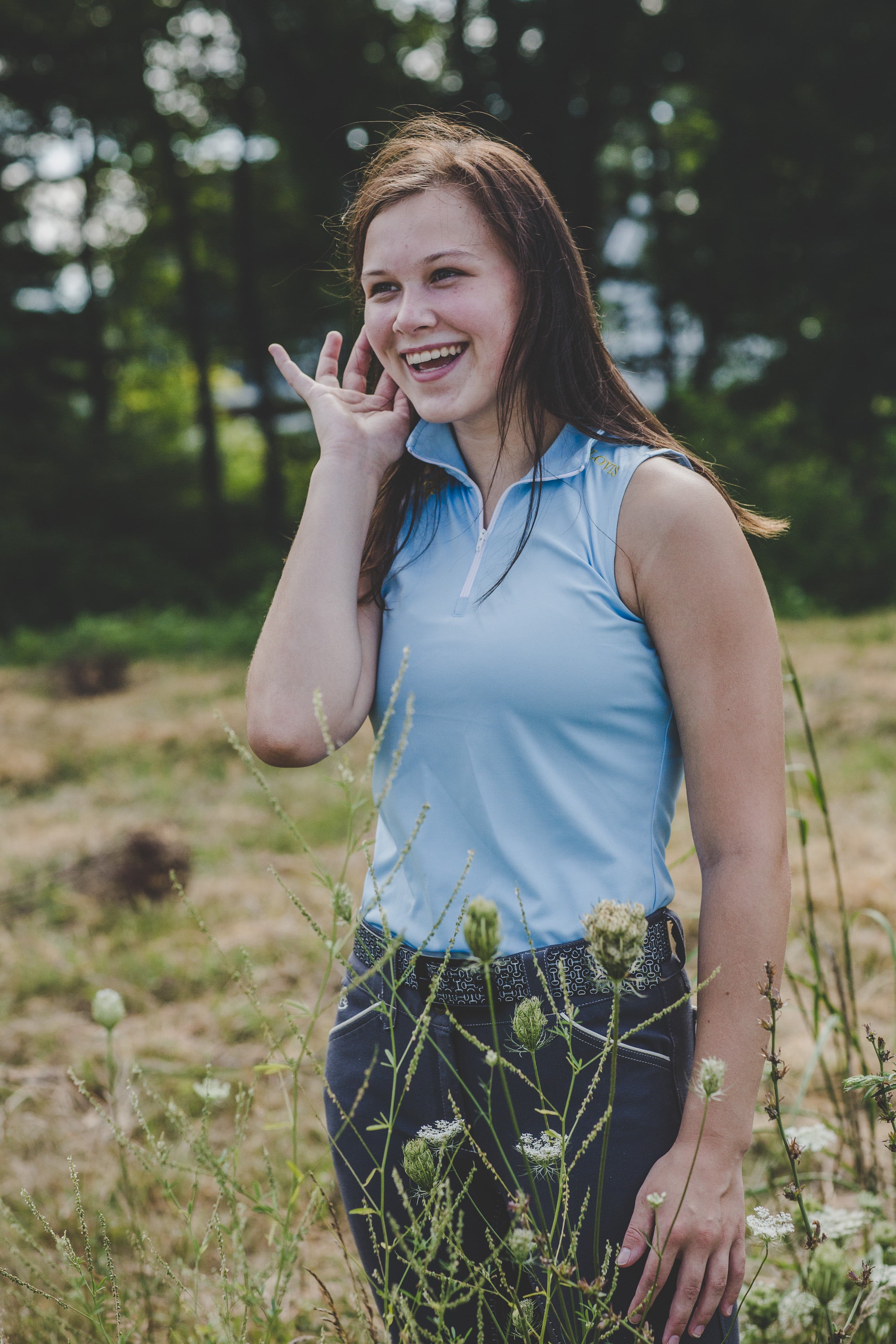 The Blue Topaz Sleeveless 1/4 Zip