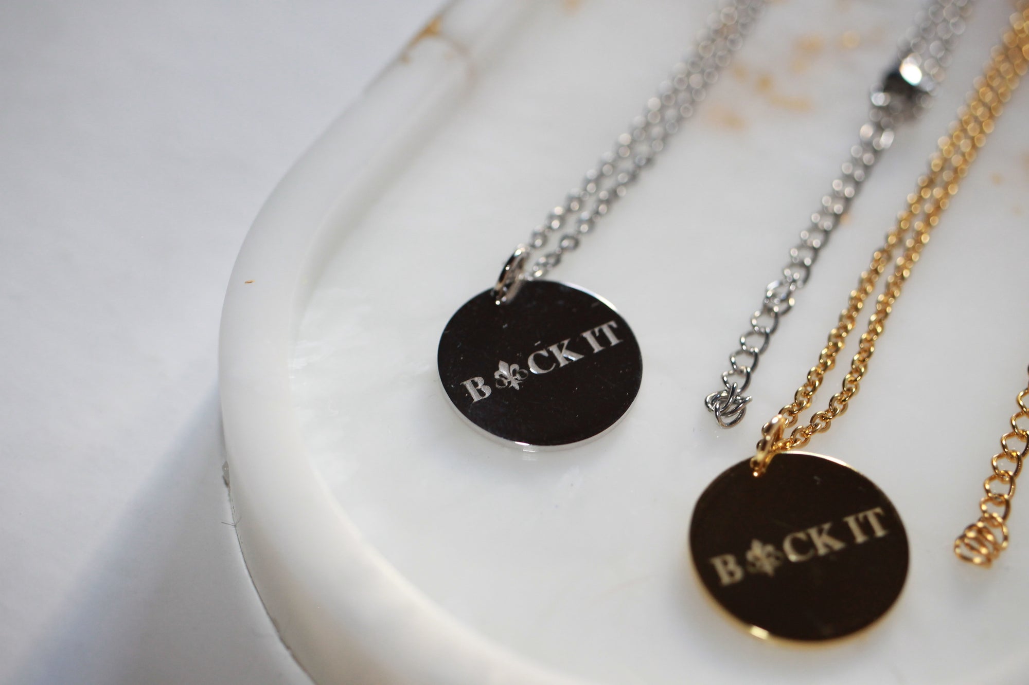 The 18k B*CK IT Necklace